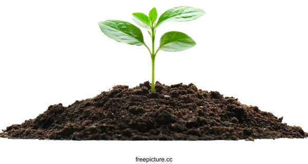 [Transparent Background PNG]New Growth Emerging from the Soil