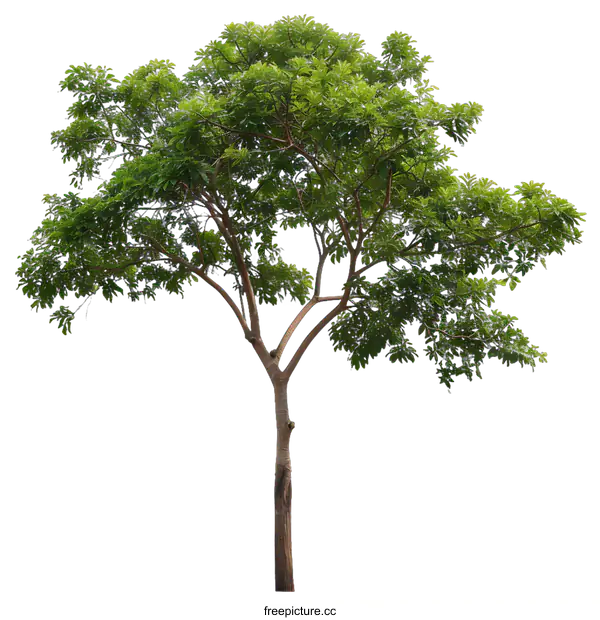 [Transparent Background PNG]Green Tree Isolated on White Background