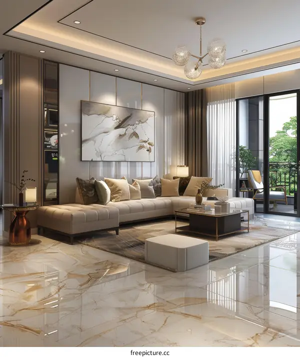 Modern and Luxurious Living Room Interior Design