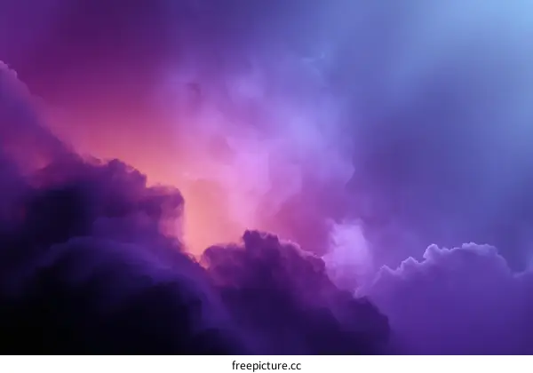 Abstract Colorful Sky Cloudscape