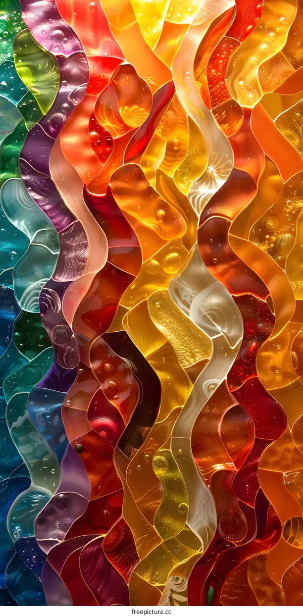 colorful abstract stained glass texture