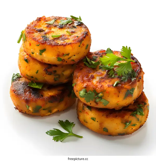 Spicy Potato Pancakes with Cilantro
