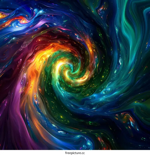 Colorful漩涡星云