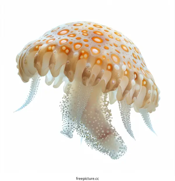 A Mesmerizing Illustration of a Bioluminescent Jellyfish