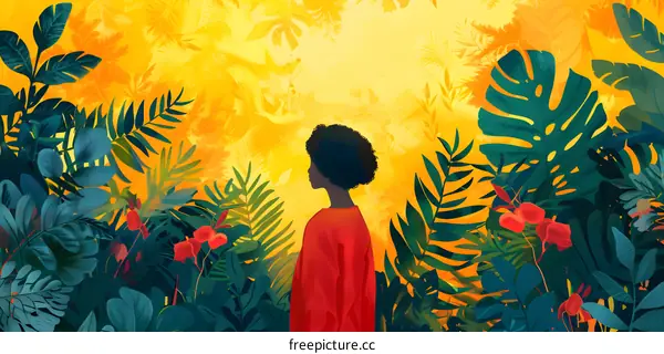 black girl in the jungle