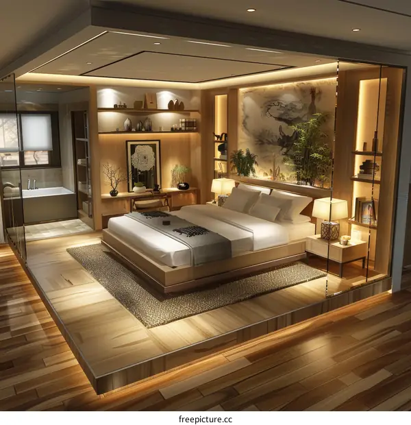 Modern Japanese-Style Bedroom Interior Design