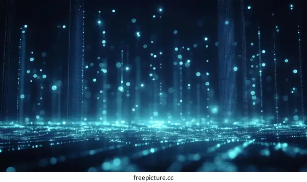 Abstract Digital Network Background Illustration