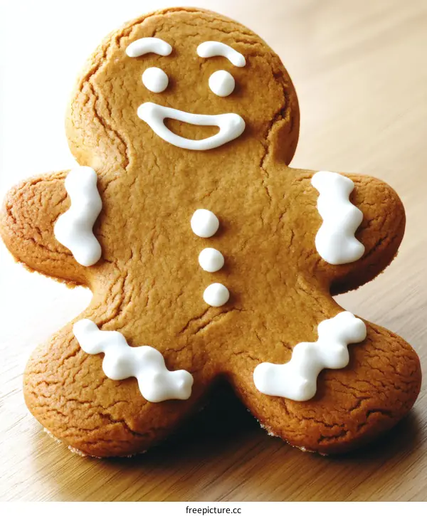 Delicious Festive Gingerbread Man Cookie