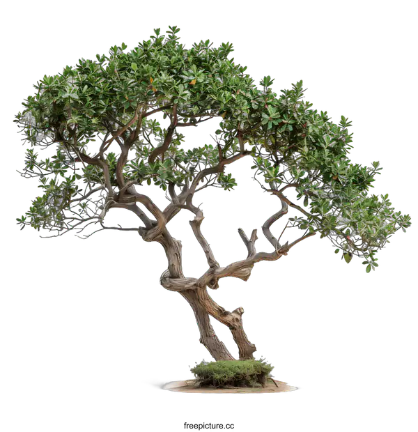 [Transparent Background PNG]Green Tree Isolated on White Background