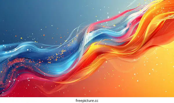 Colorful abstract background with flowing liquid shapes
