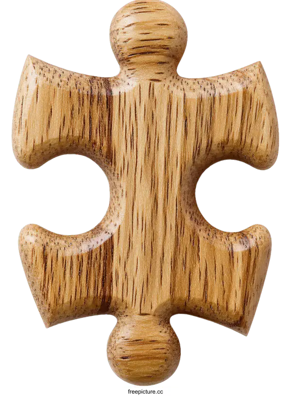 [Transparent Background PNG]Wooden Puzzle Piece Religious Ornament