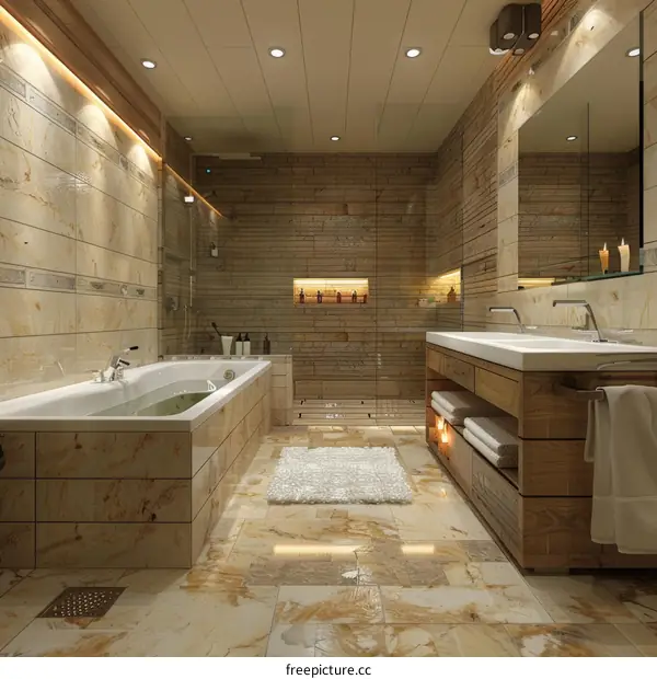 Modern Luxury Bathroom Design Interior