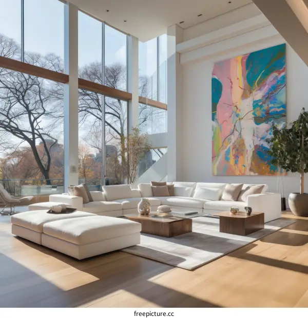 Bright and Airy Modern Living Room Design