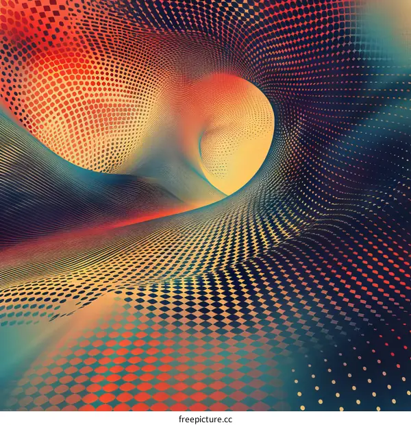 Colorful Dot Painting