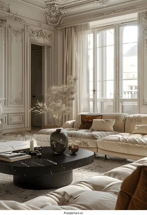 Modern minimalist living room