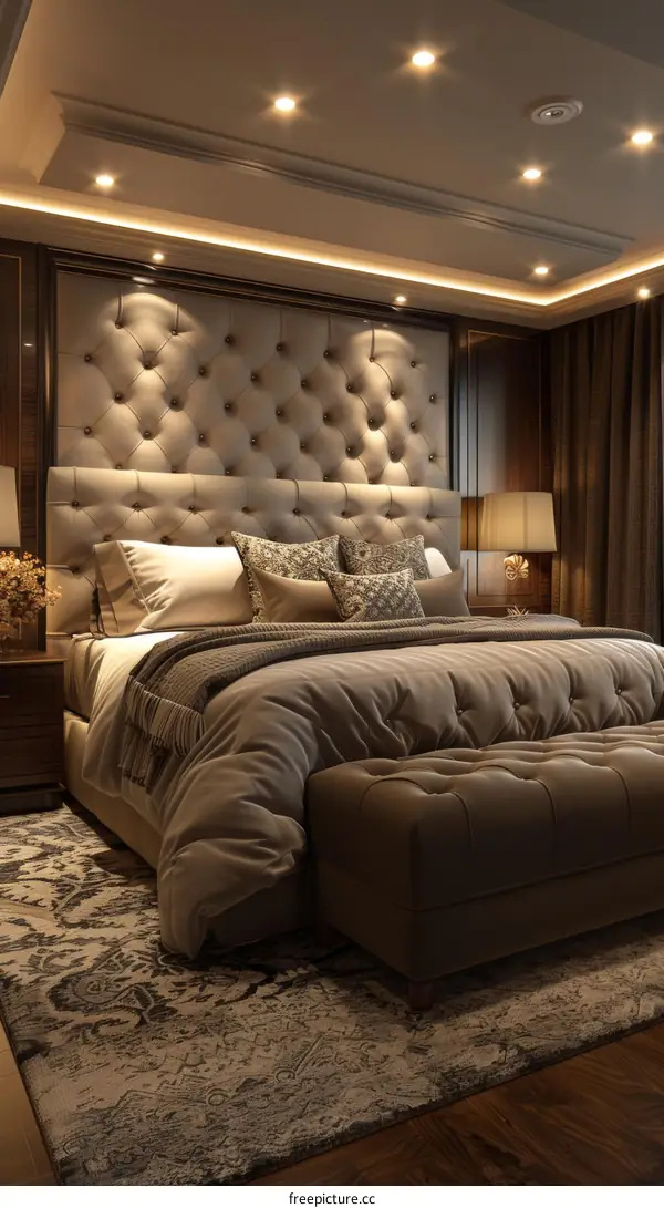 Luxury Bedroom Interior Design Illustration