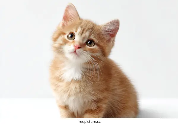 Adorable Ginger Kitten Portrait