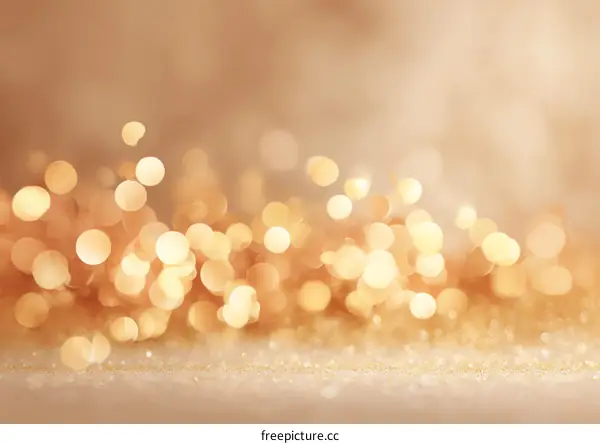 Golden Bokeh Background for Holiday Celebrations