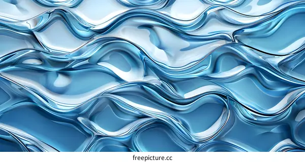 Blue abstract waves background