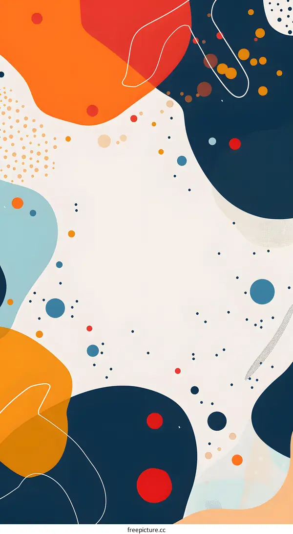 Abstract Colorful Shapes Background Illustration