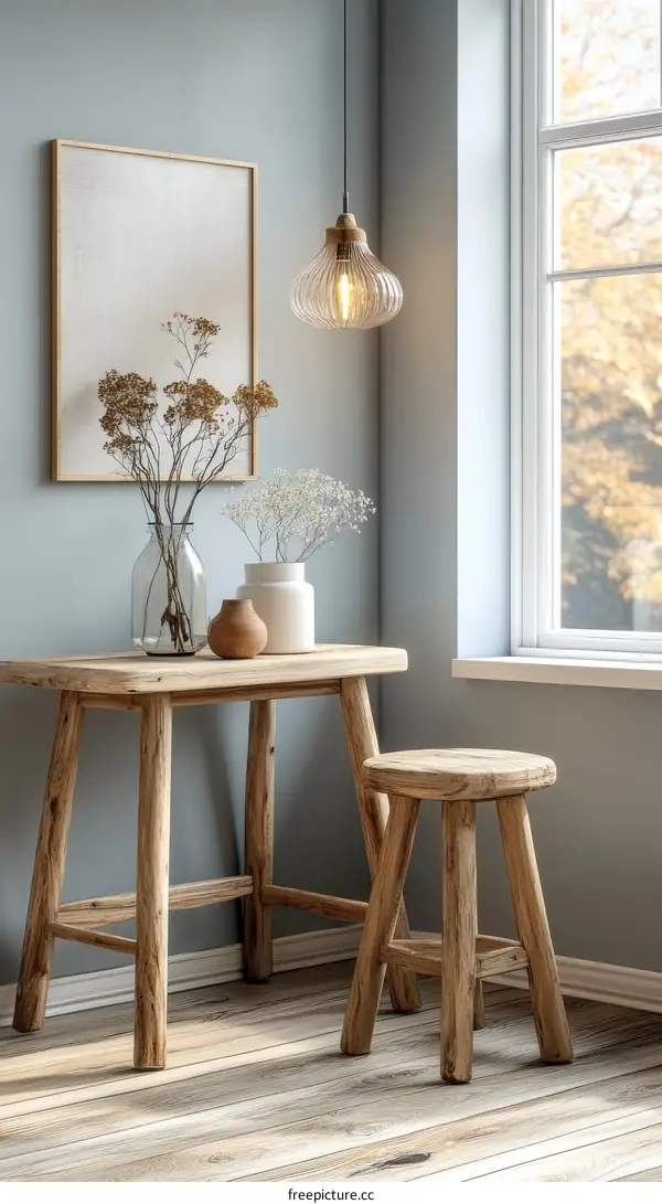 Rustic Wooden Furniture with Natural Decor