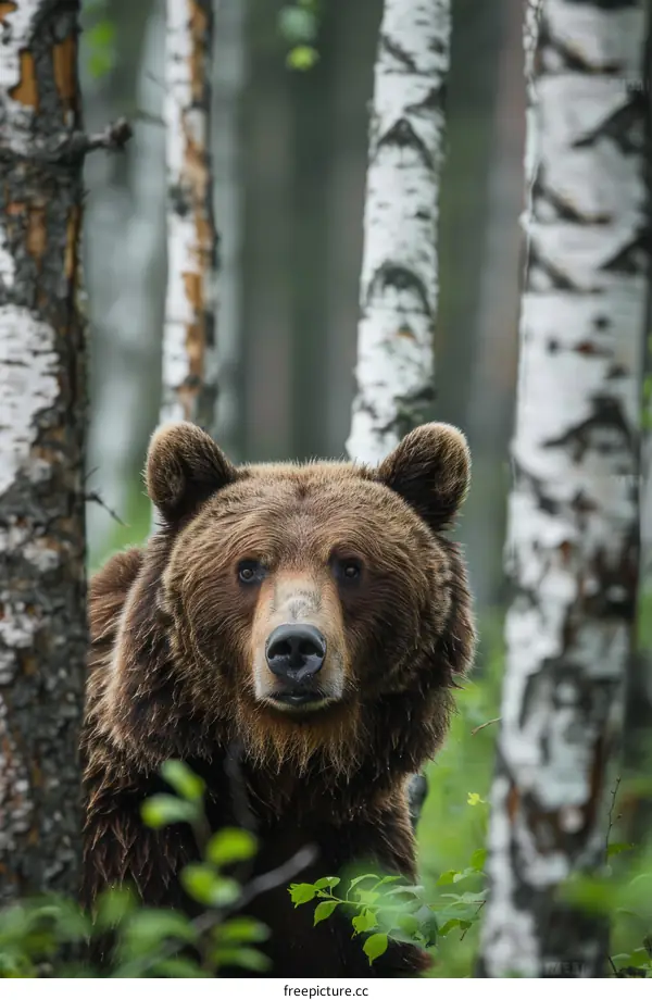 brown bear in the forest