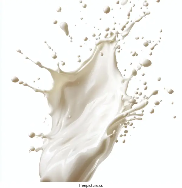 Milk Splash Abstract Art