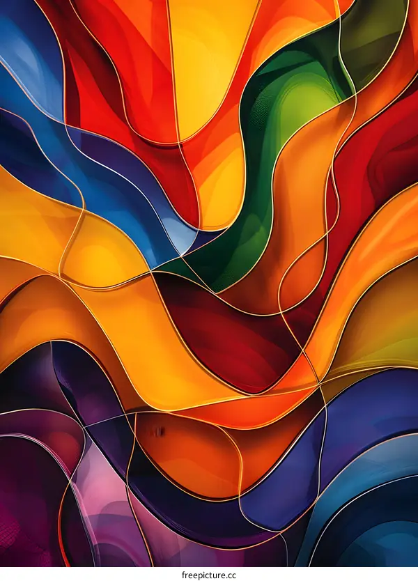Colorful abstract painting