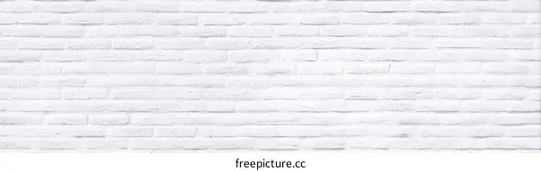 Simple White Brick Wall Texture Background