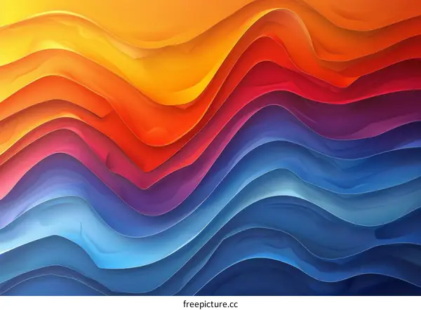 Colorful abstract waves background