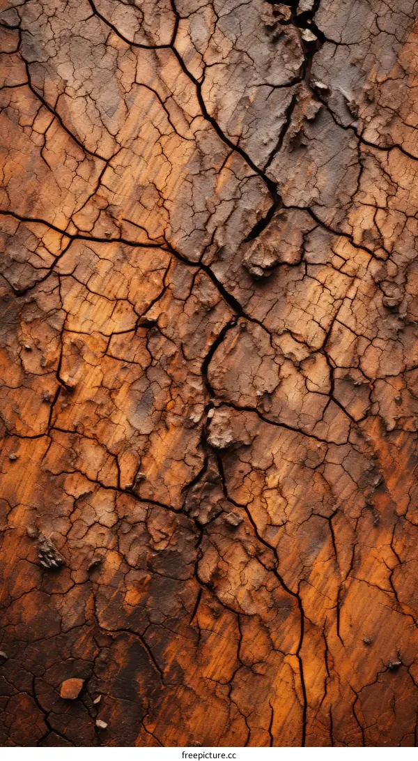 Cracked Earth Texture Background