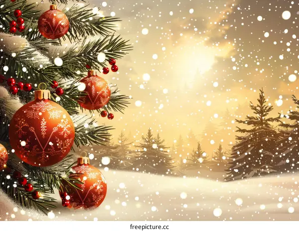 Winter Wonderland Christmas Scene