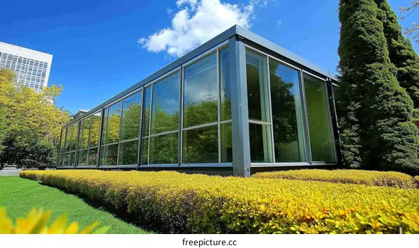Modern Glass Architecture Building Exterior