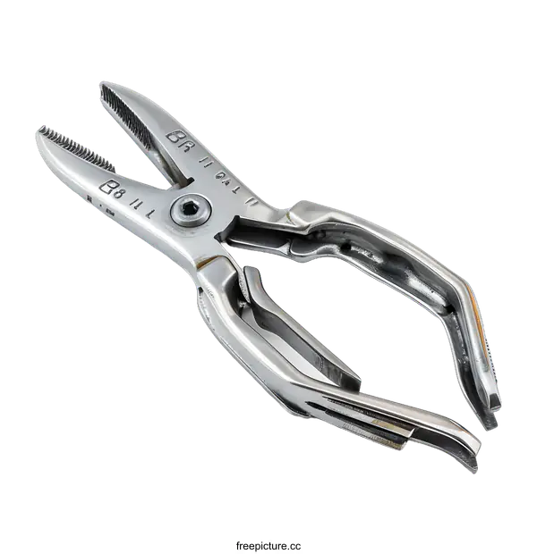 [Transparent Background PNG]Stainless Steel Surgical Pliers
