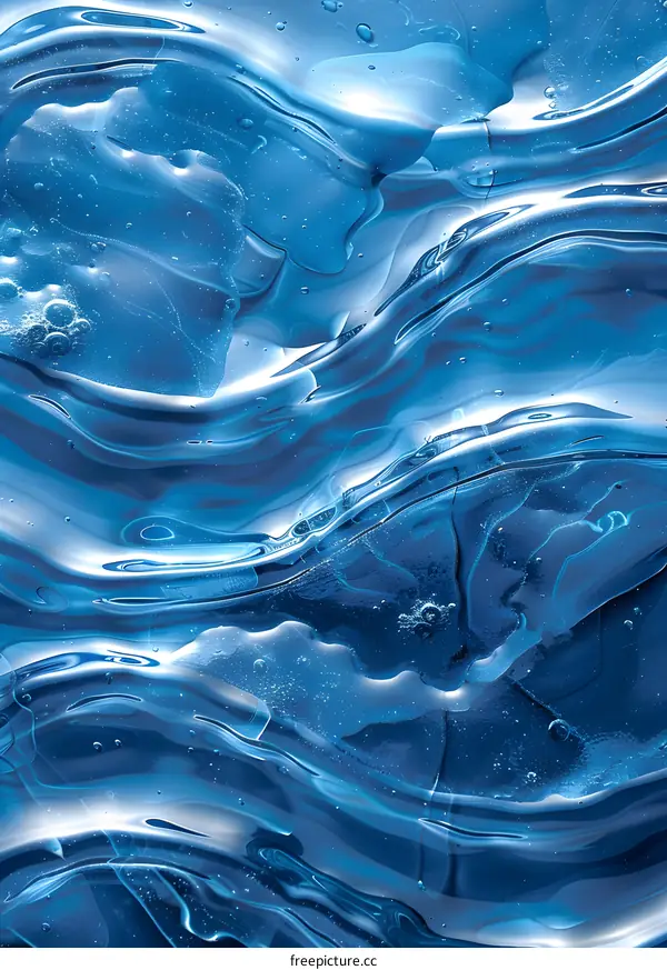 Blue water abstract background texture