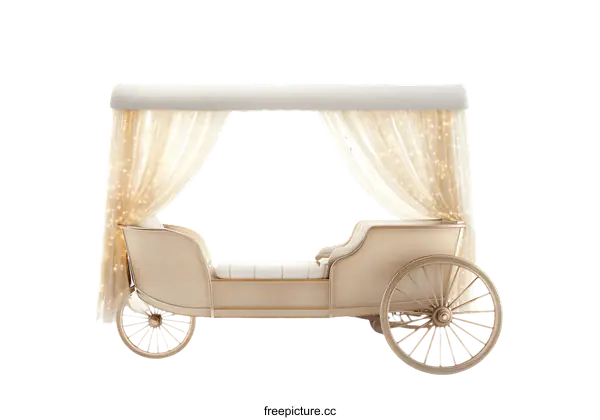 [Transparent Background PNG]Charming Carriage Bed for Kids