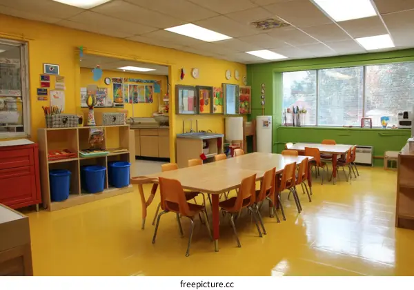 Colorful Classroom for Early Childhood Education