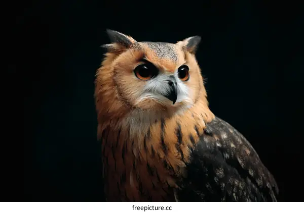 Close-up Portrait of a Majestic Owl