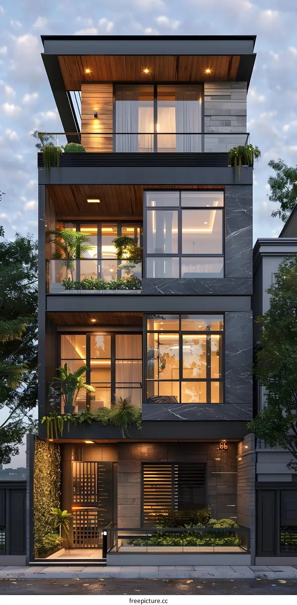 A modern house in Ho Chi Minh City, Vietnam