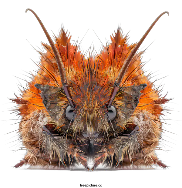 [Transparent Background PNG]Macro Photography of a Red and Brown Beetle