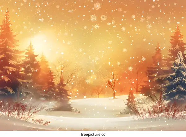 Snowy Winter Landscape