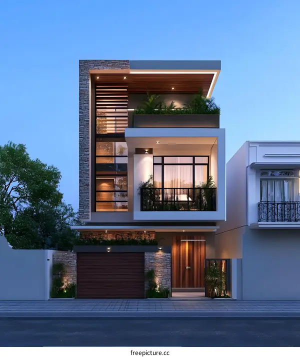 Modern Minimalist Home Design With Balcony