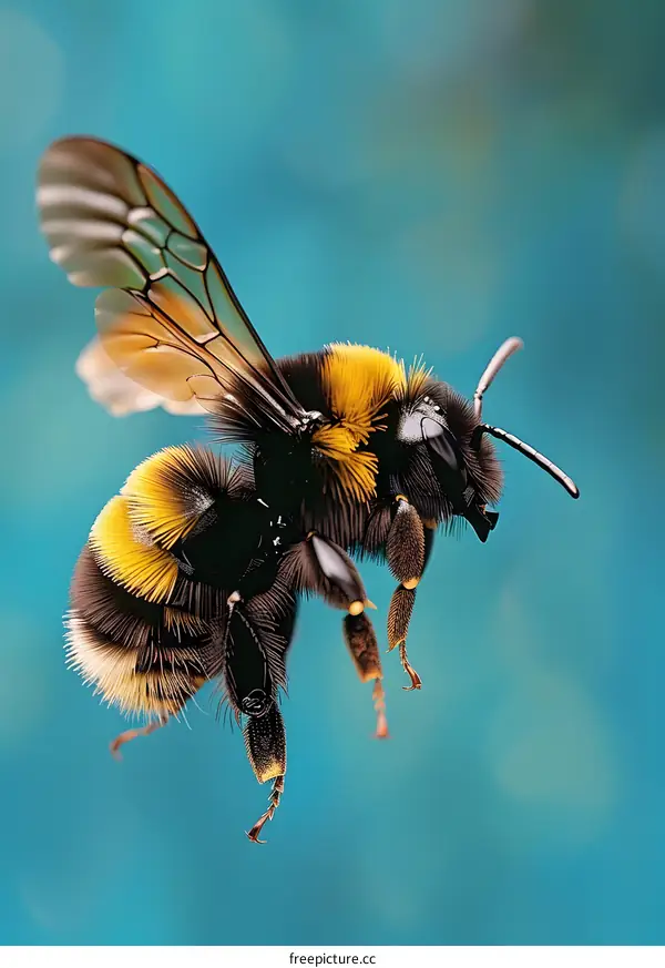 bumblebee in the air