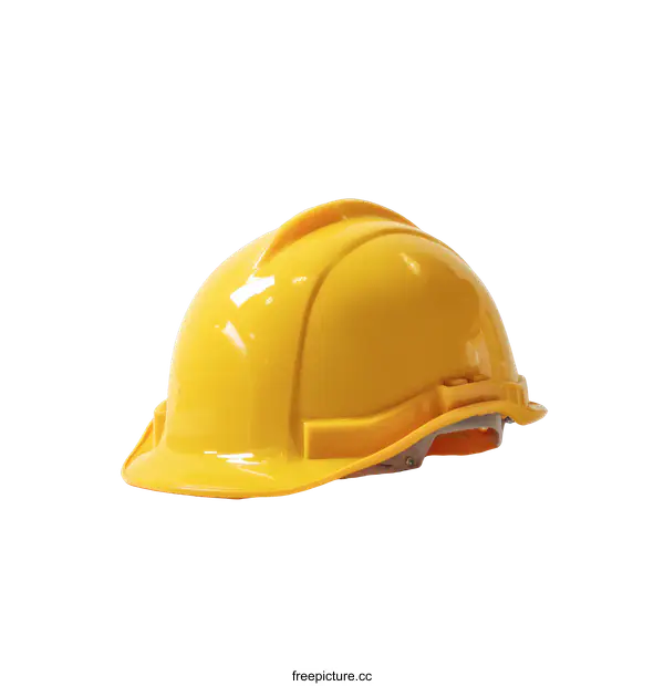 [Transparent Background PNG]Safety Yellow Construction Hard Hat