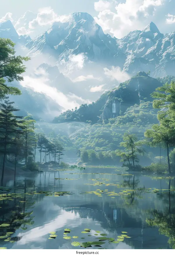Tranquil Mountain Lake and Serene Landscape