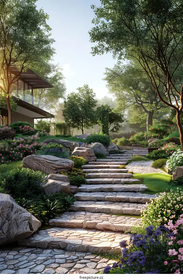 A Modern House in a Picturesque Natural Setting