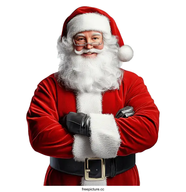 [Transparent Background PNG]Santa Claus Christmas Festive Portrait