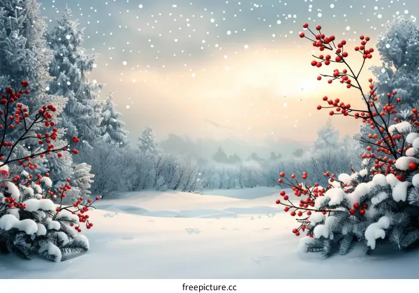 Serene Winter Forest