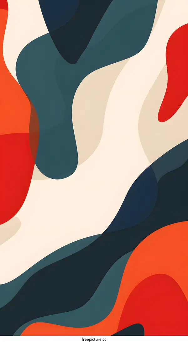 Abstract Shapes Colorful Background Design