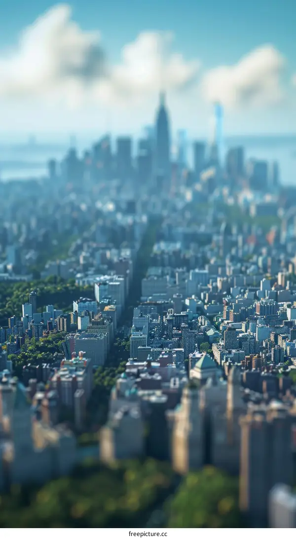 Central Park and Upper West Side Skyline Manhattan New York City